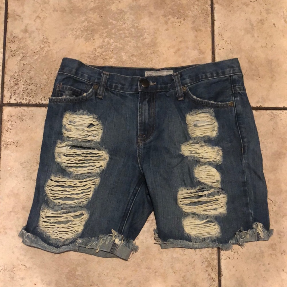 Free People Distressed Shorts